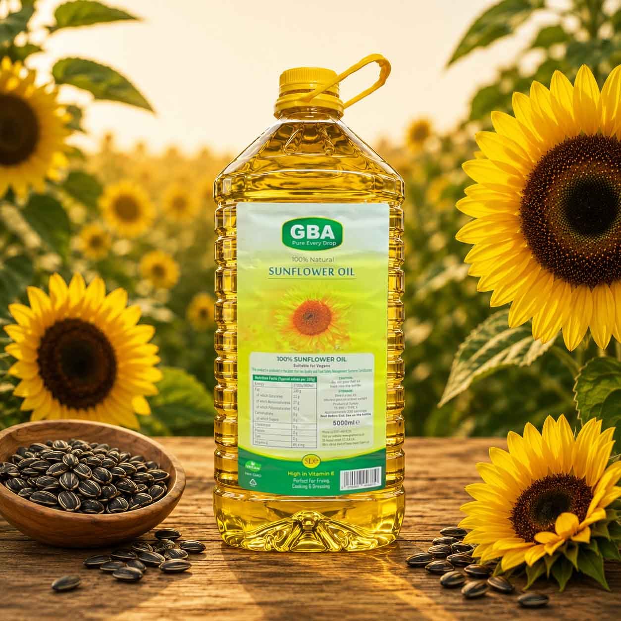 finest European sunflower oil 5 litre wholesale GBA Food London